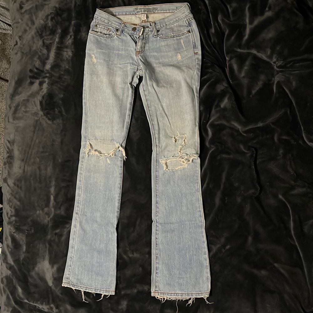 2003 Abercrombie and Fitch rigid low rise denim sz 0L